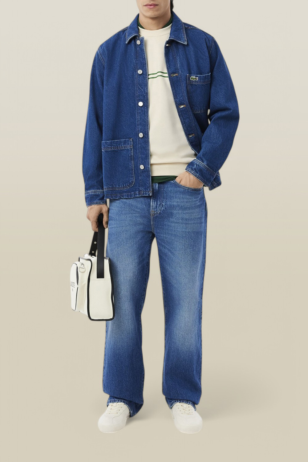 תמונת כל הלוק של סווטשירט LACOSTE